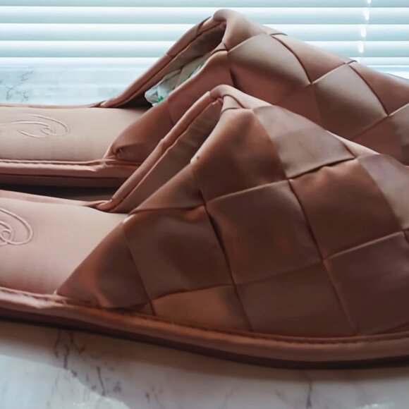 Sam Edelman Womens Satin Woven Closed Toe Slide On Slip On Flat Sandal Slippers - Picture 5 of 11